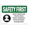 Signmission OSHA Sign, Must Wear Ear Protection While, 10in X 7in Rigid Plastic, 10" W, 7" H, Landscape OS-SF-P-710-L-10674 - alternate 1